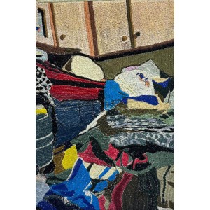 Ahwar Nasir, 19 x 12 Inch, Embroidery on Cotton, AC-AHN-002